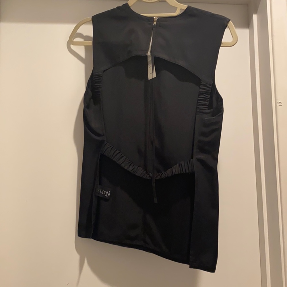 Helmut Lang Top Backless. Size Small, Dark Navy Blue. Like New